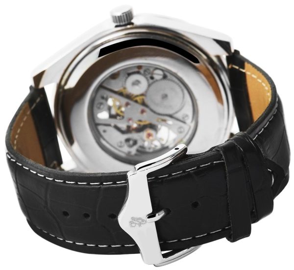 Classique mechanikai férfi karóra műbőr szíjjal - Image 3