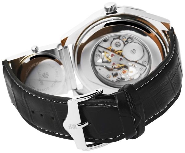 Classique mechanikai férfi karóra műbőr szíjjal - Image 3